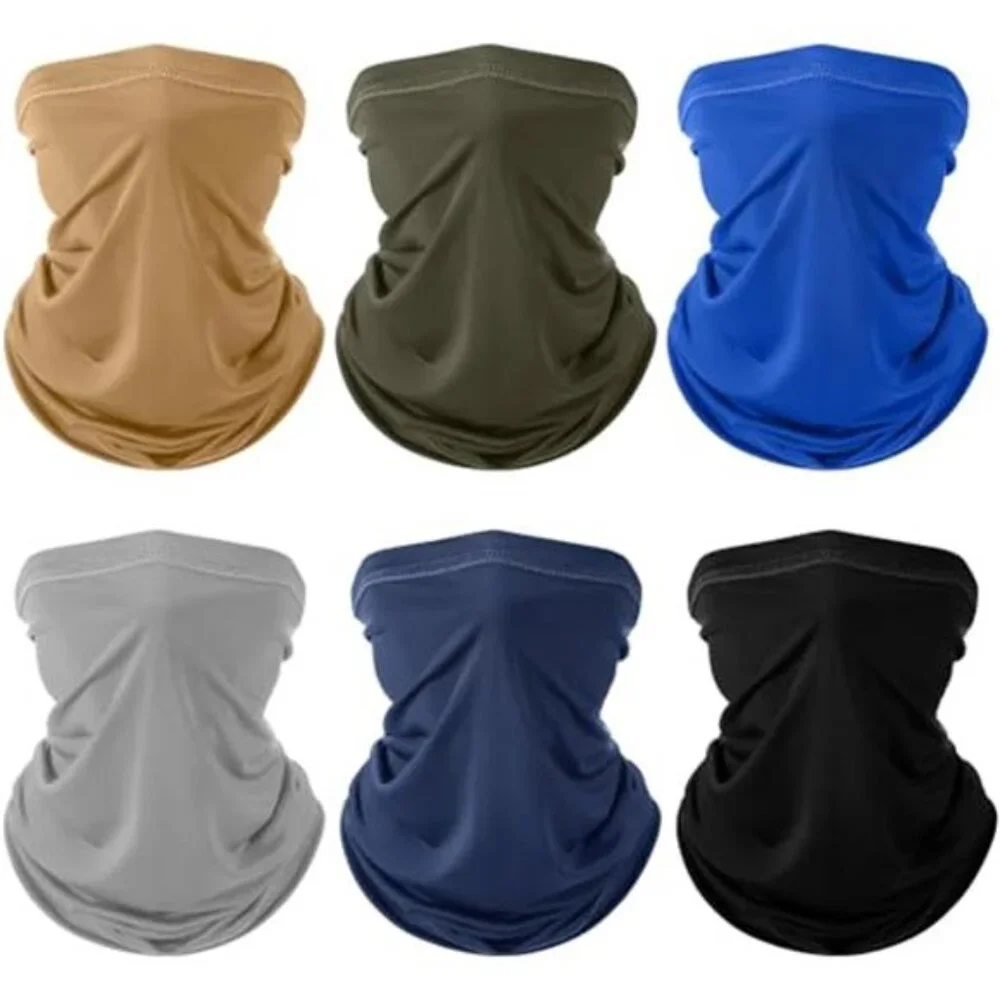 6 Pieces Unisex Summer UV Protection Cooling Neck Gaiter Face Mask